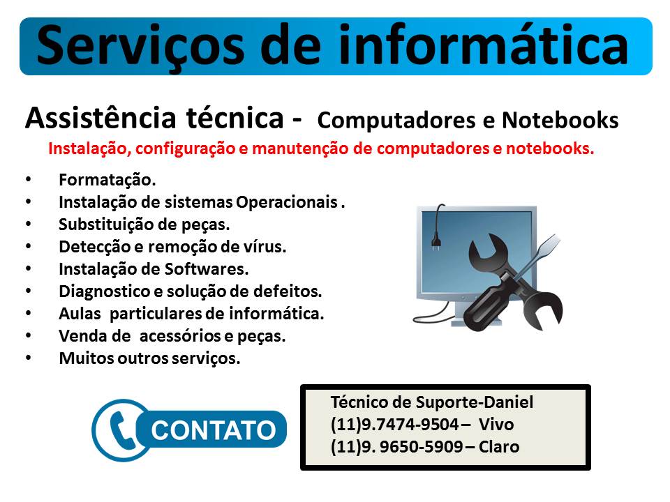 Manutenção de computadores e notebooks